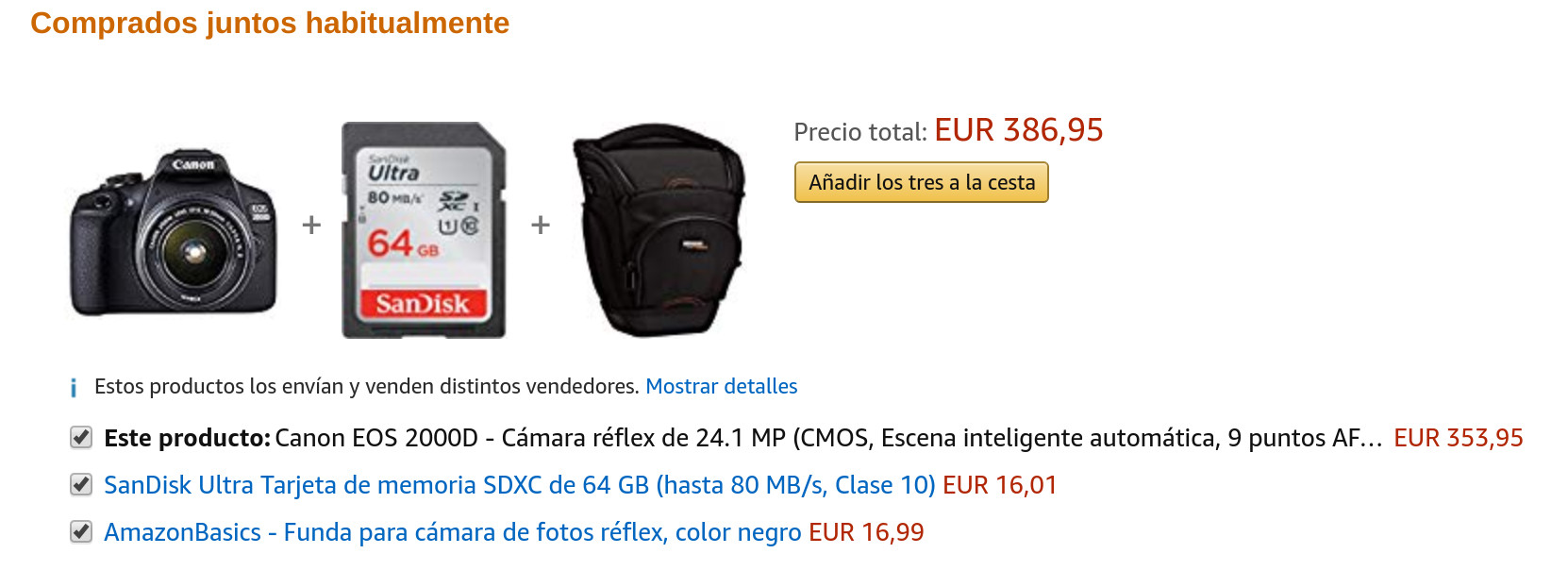 Bundle de productos de Amazon